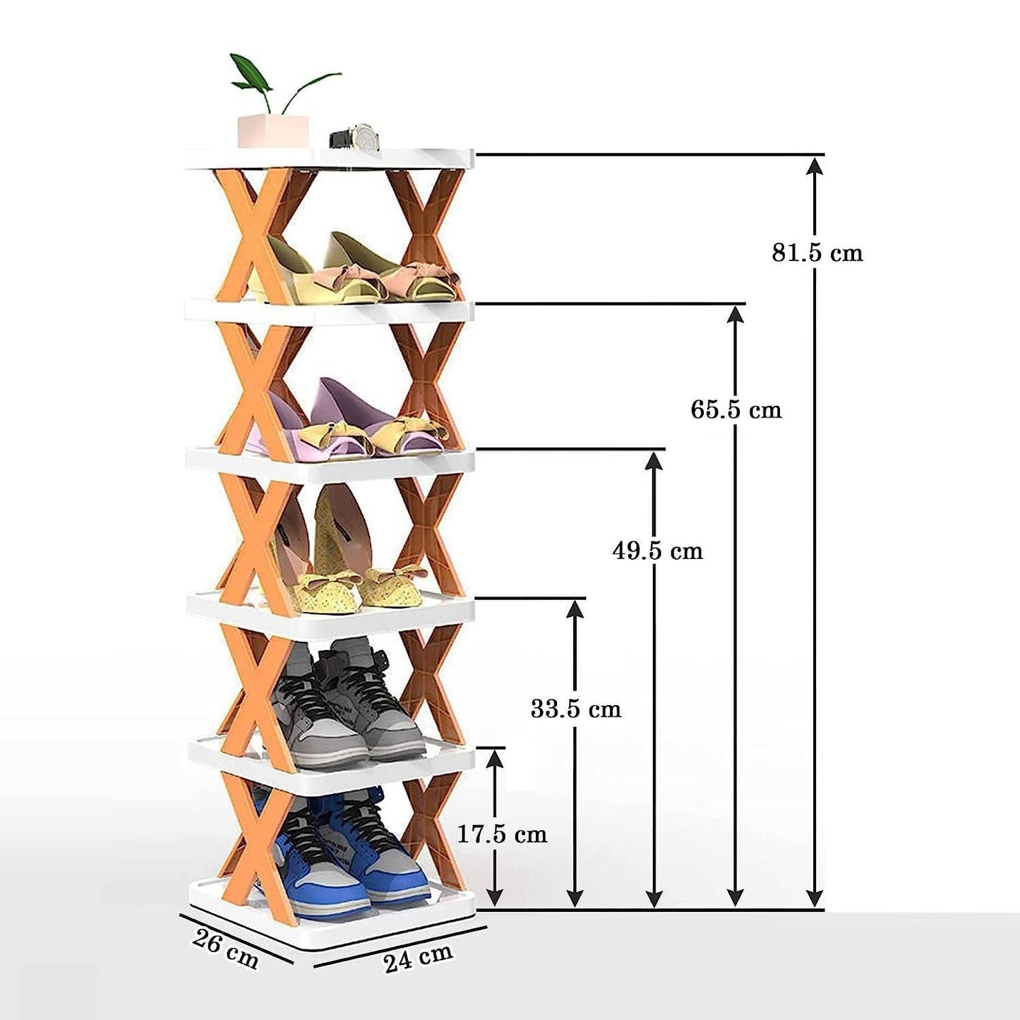 Smart Foldable Shoes Shelf 5 Tier Shoe Rack